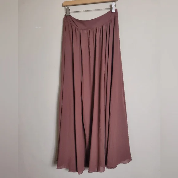 Anthroplogie Edme & Esyllte Mauve Maxi Skirt 4 - Picture 4 of 10